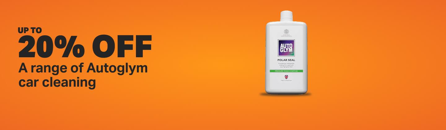 20% off a range of Autoglym car cleaning 