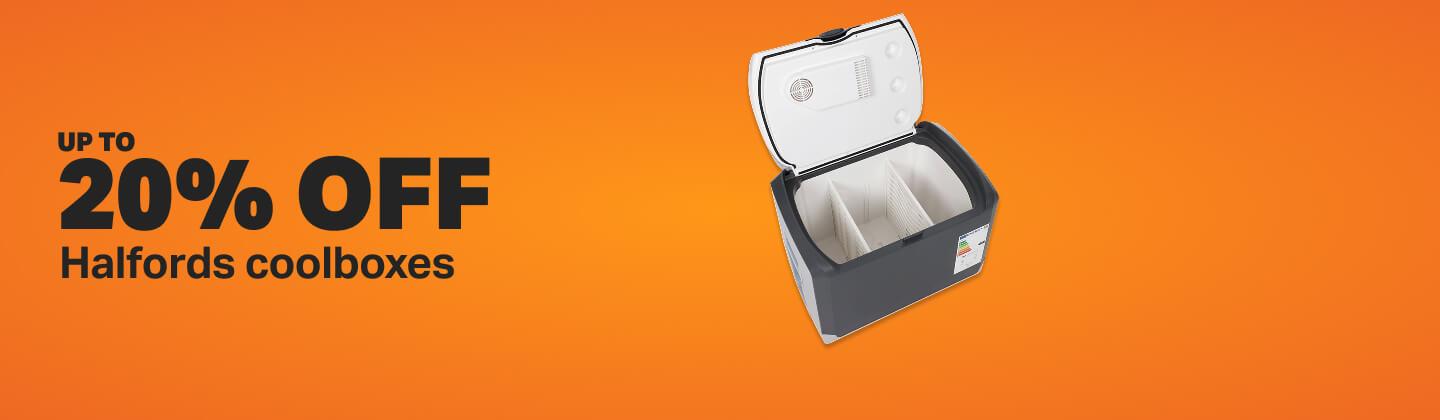 Up to 20% off Halfords coolboxes