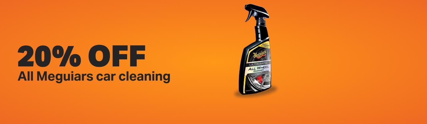 20% off all Meguiars car cleaning 