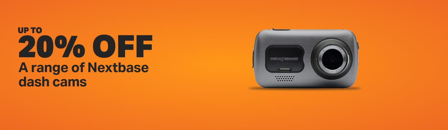 Up to 20% off a range of Nextbase dash cams