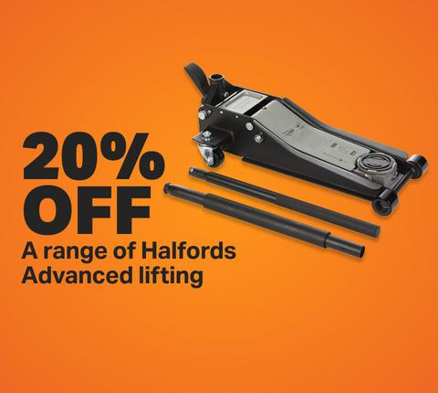 20% off a range of Halfords Advanced lifting