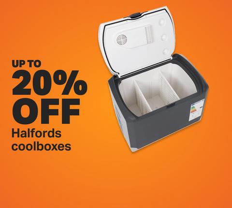 Up to 20% off Halfords coolboxes