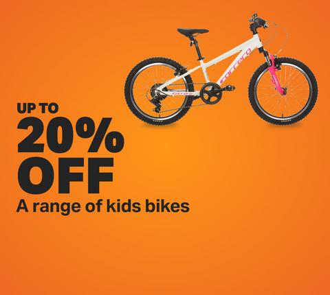 Up to 20% off a range of kids bikes