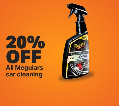 20% off all Meguiars car cleaning