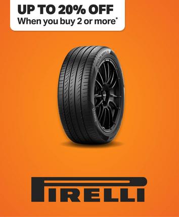 Up to 15% off two or more Pirelli Use code NEWTYRES
