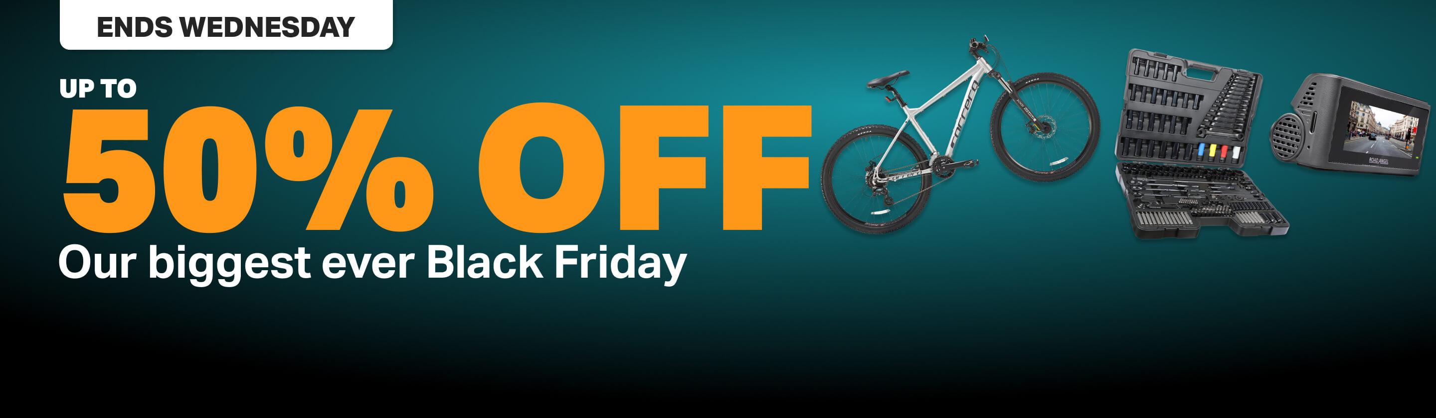 BIGGEST EVER BLACK FRIDAY UP TO 50% OFF MOTORING