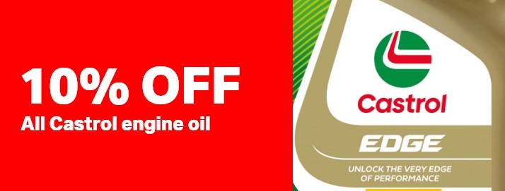 10% OFF All Castrol engine oil