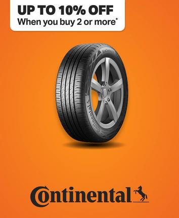 Up to 20% off when you buy two or more Continental
