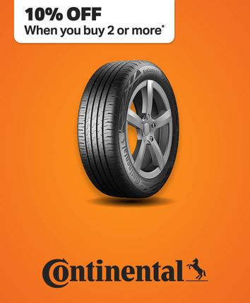 Up to 20% off when you buy two or more Continental