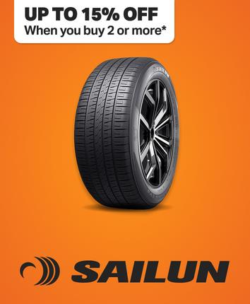 Up to 15% off when you buy two or more Sailun