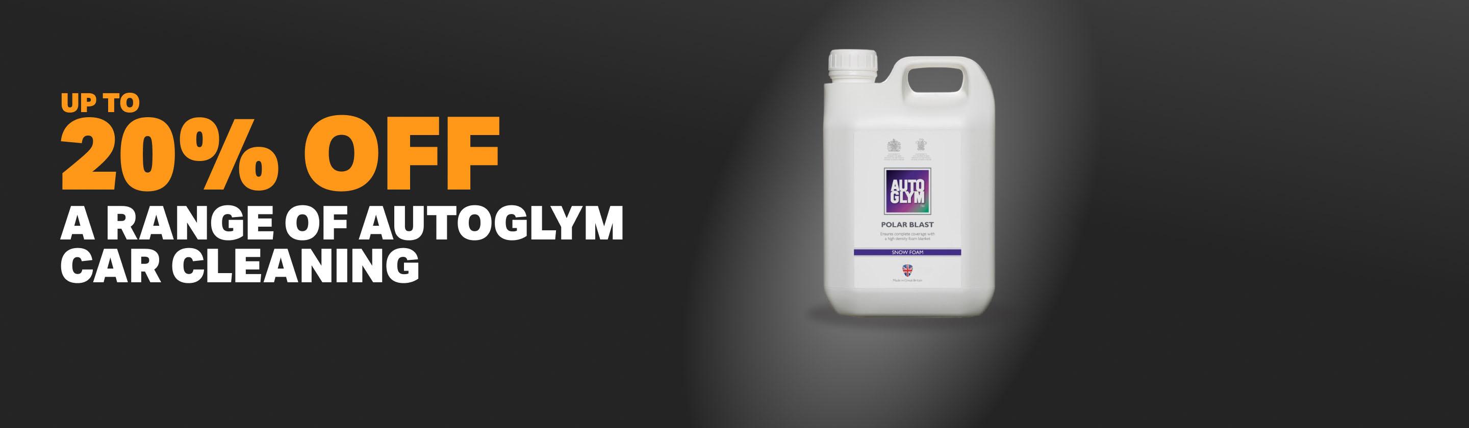 Up to 20% off a range of Autoglym car cleaning