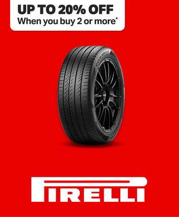 Up to 15% off two or more Pirelli Use code NEWTYRES