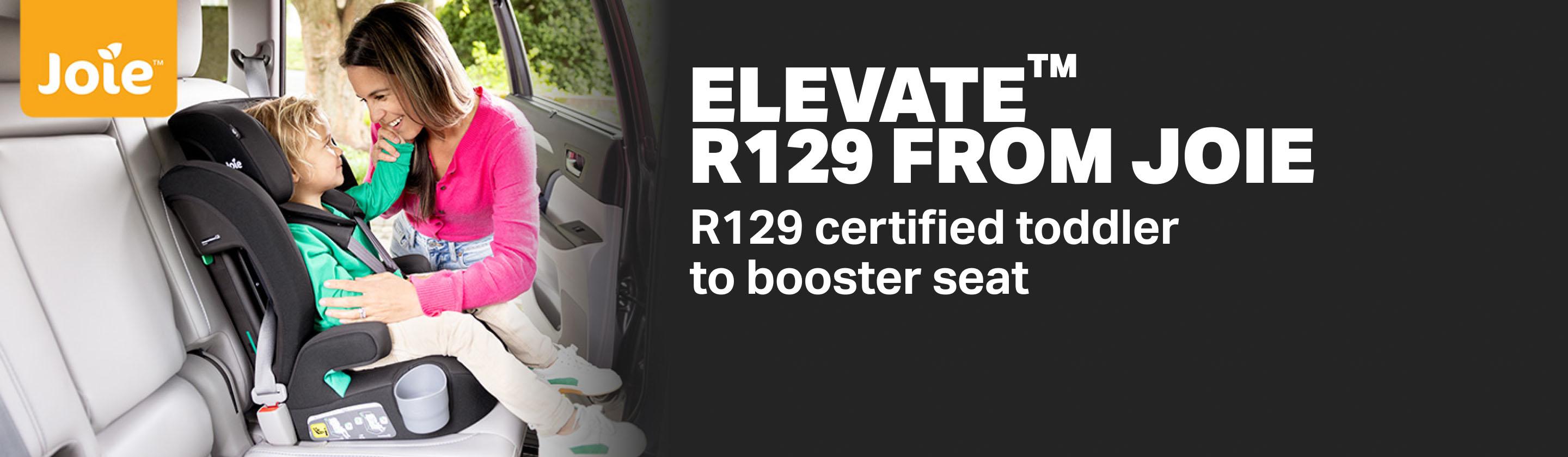 The R129 certified toddler to booster seat from Joie
