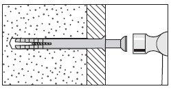 hammer fixing wall plug
