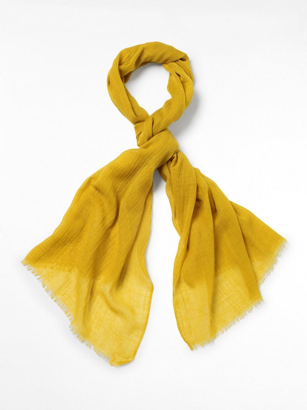 Dreaming Away Scarf in CHARTREUSE - FLAT FRONT