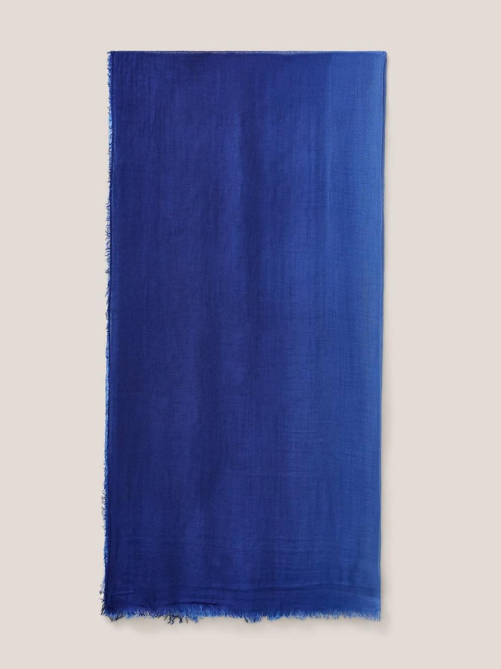 Dreaming Away Scarf in COBALT BLUE - FLAT BACK