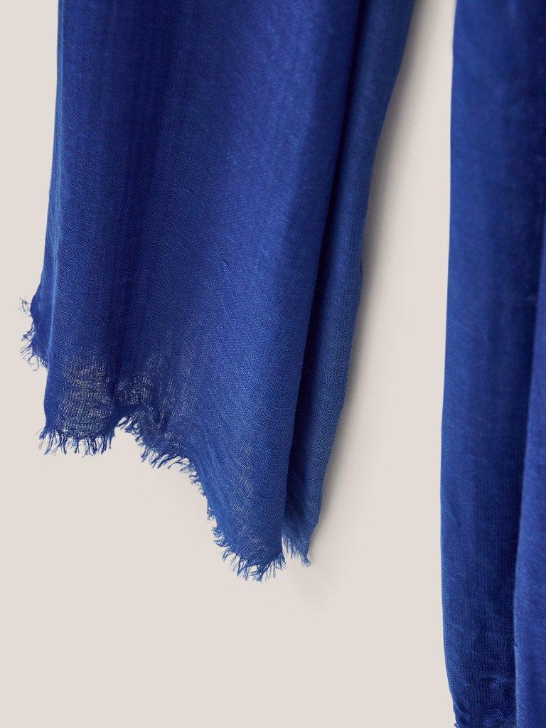 Dreaming Away Scarf in COBALT BLUE - FLAT DETAIL