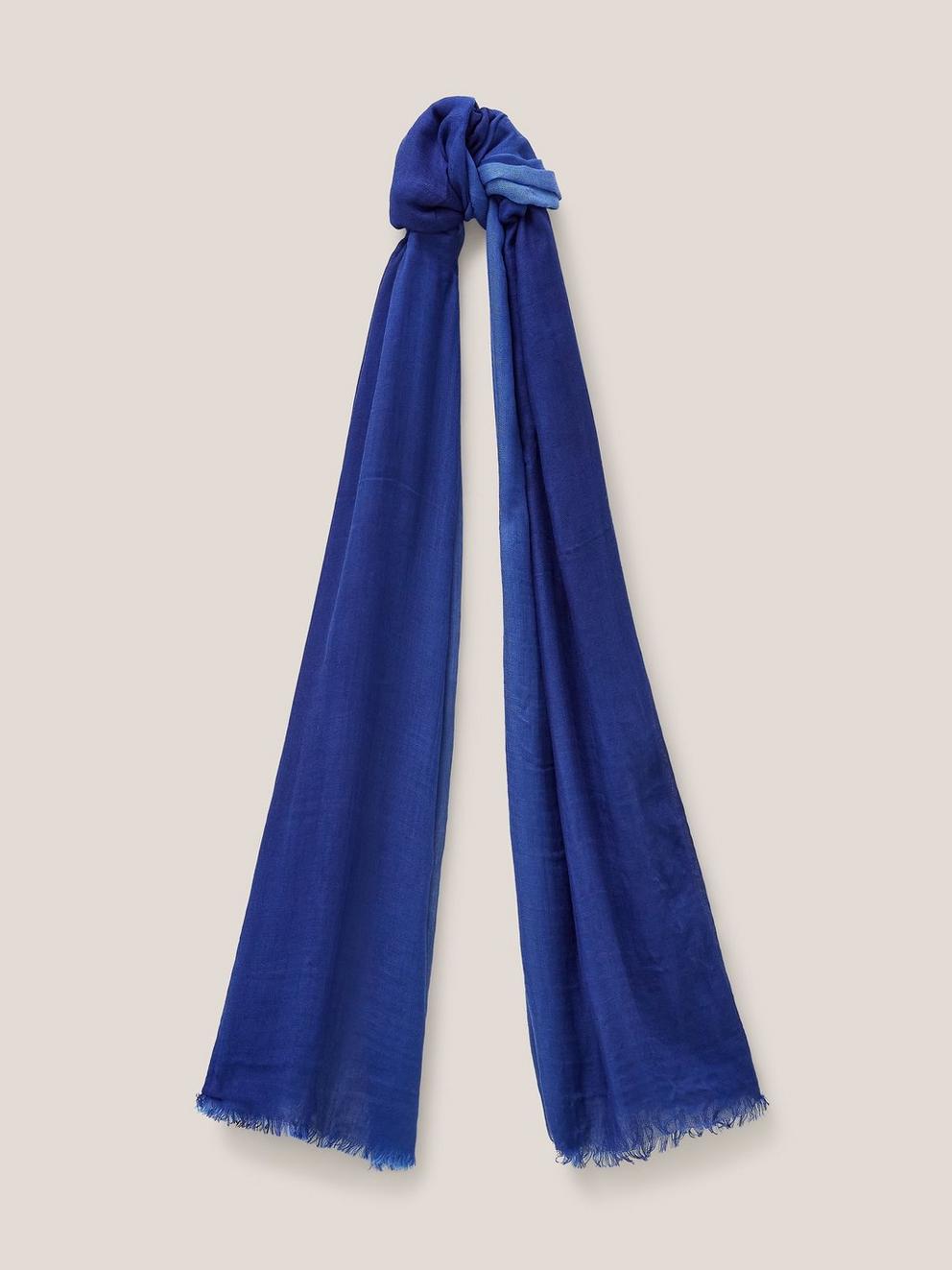 Dreaming Away Scarf in COBALT BLUE - FLAT FRONT