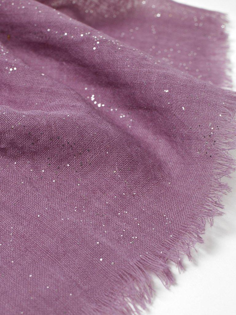 Dreaming Away Scarf in LILAC - FLAT DETAIL