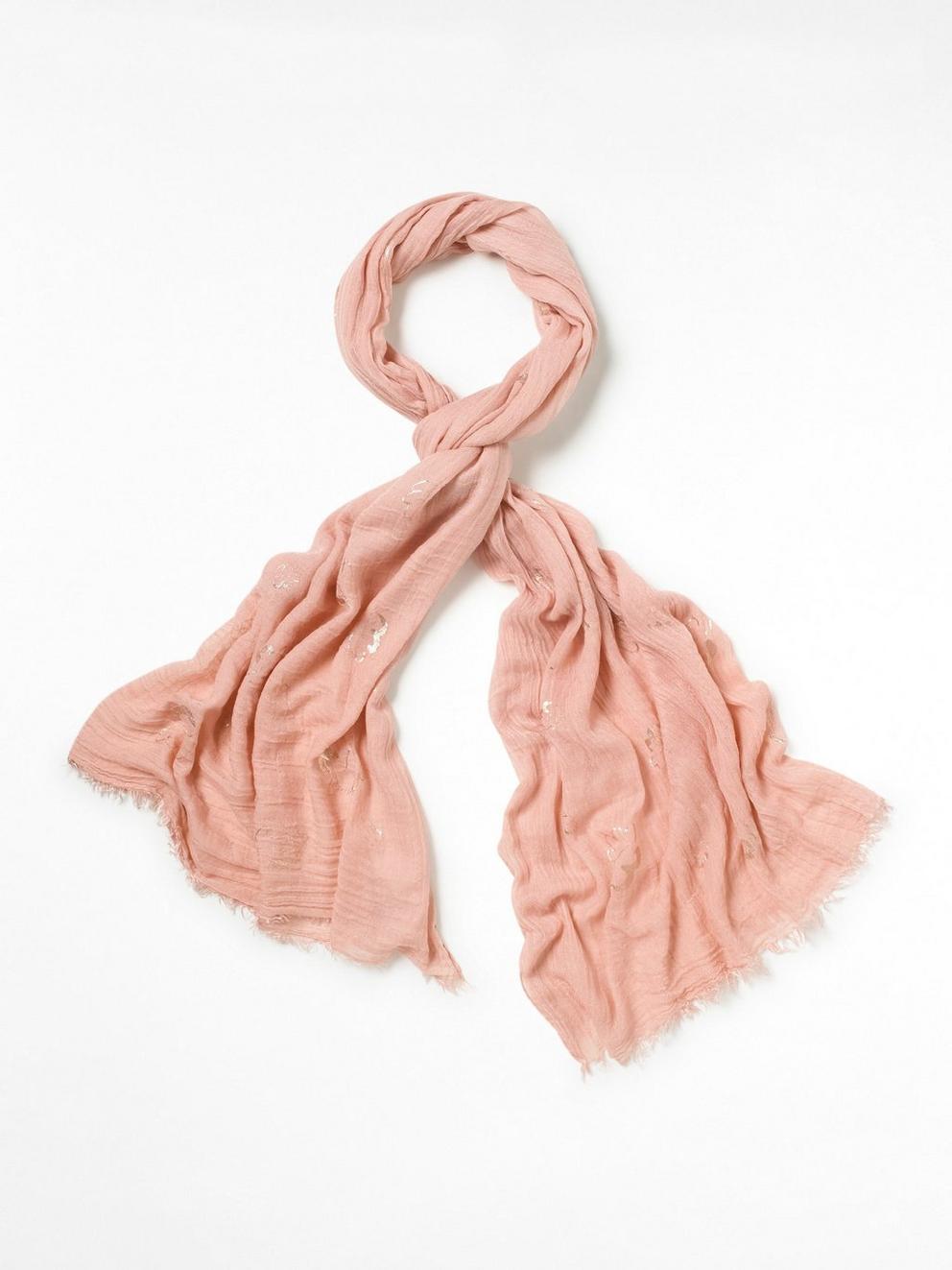 Dreaming Away Scarf in PINK - FLAT FRONT