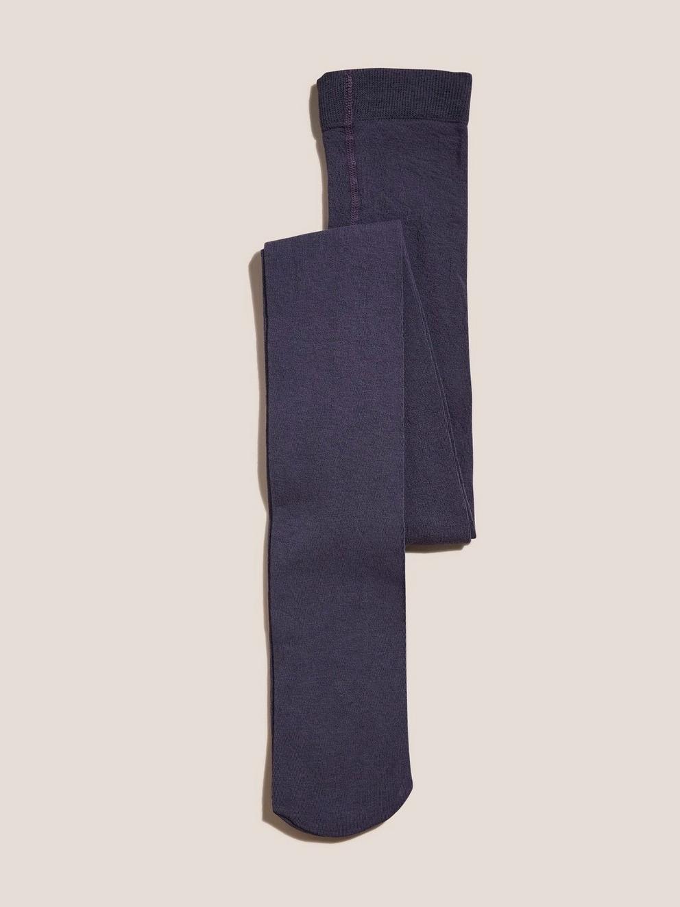 Patty Plain Tights in GALAXY PURPLE - FLAT BACK