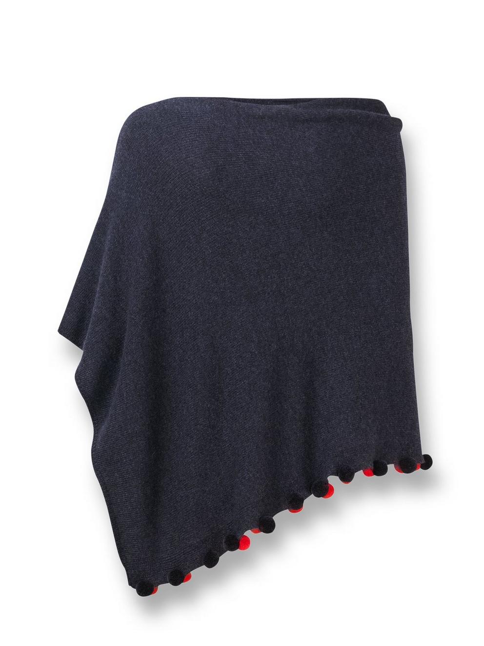 Penelope Poncho in NAVY - FLAT BACK