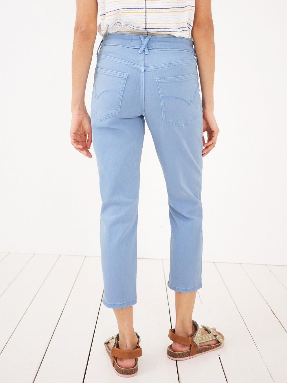 Willow Skinny Jean in LIGHT BLUE - MODEL BACK