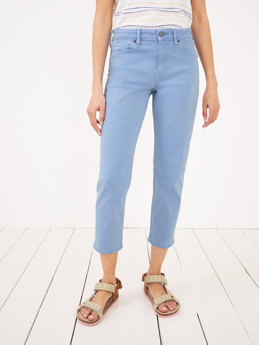 Willow Skinny Jean in LIGHT BLUE - MODEL FRONT