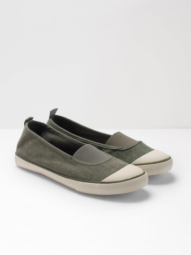 Pippa Plimsol in KHAKI - MODEL FRONT