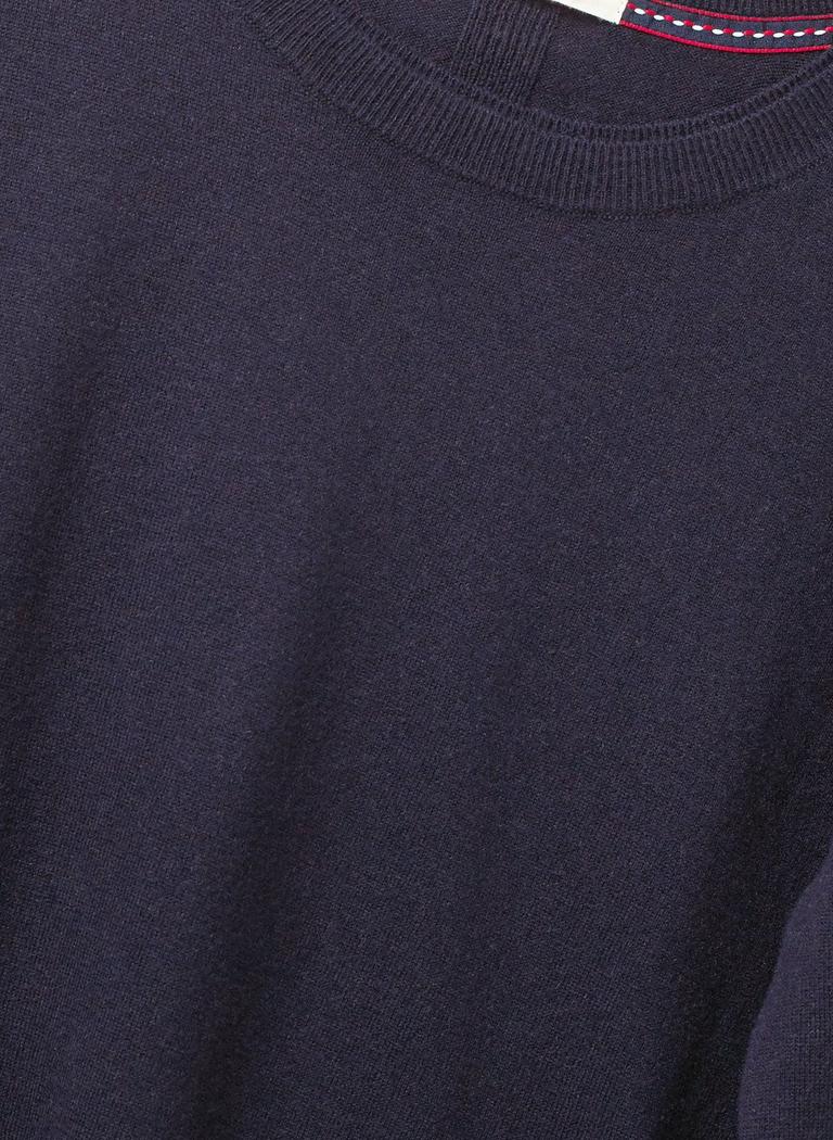 Meadow Jumper in NAVY - FLAT DETAIL