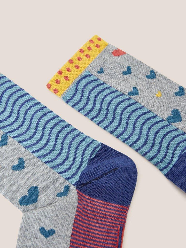 You Are My Cup Of Tea 2 Pack in BLUE MULTI - FLAT DETAIL