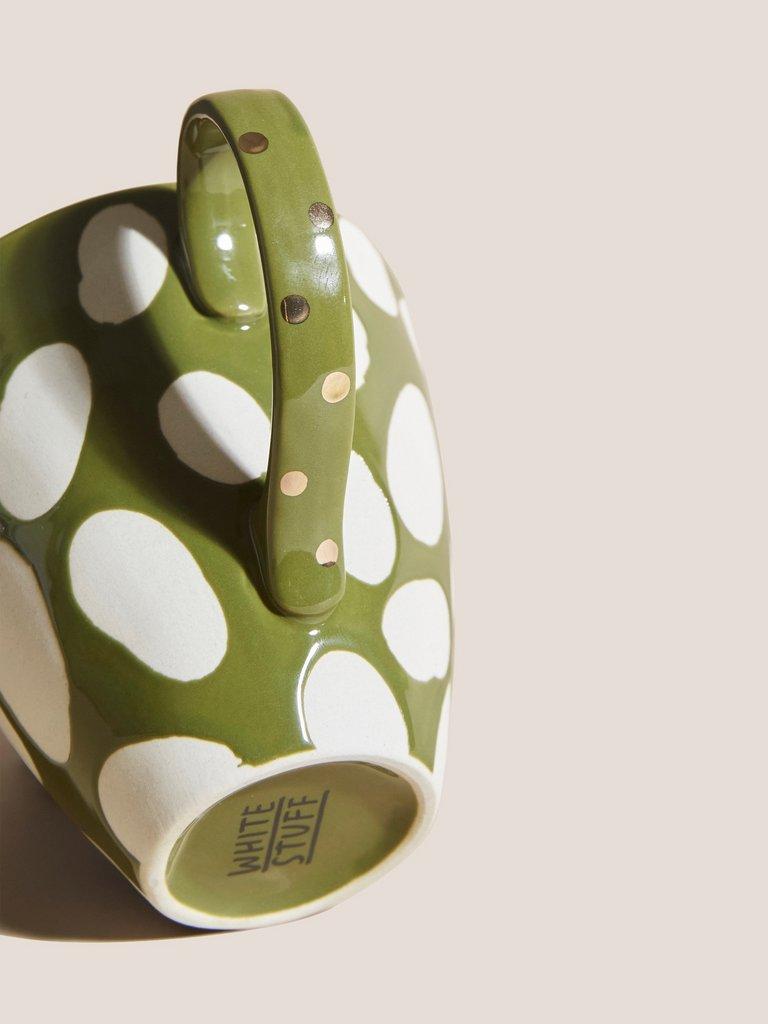 Decorative Mug in GREEN - FLAT DETAIL