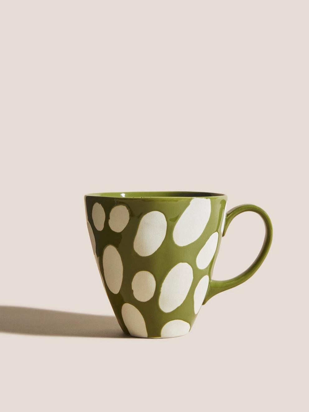 Decorative Mug in GREEN - FLAT FRONT