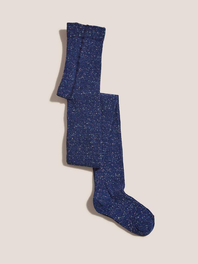 Fiona Fleck Tights in NAVY - FLAT BACK