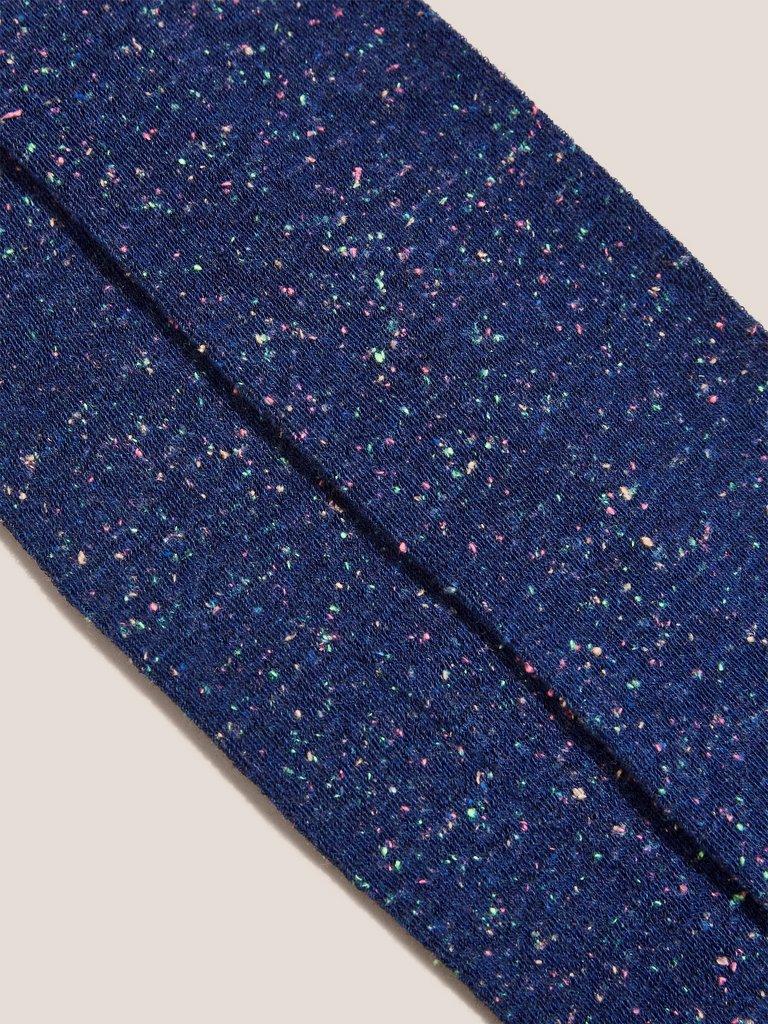 Fiona Fleck Tights in NAVY - FLAT DETAIL