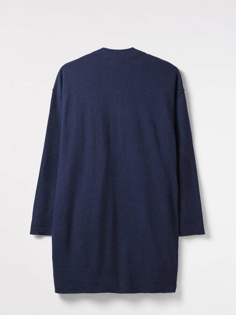 Papyrus Longline Cardi in NAVY - FLAT BACK