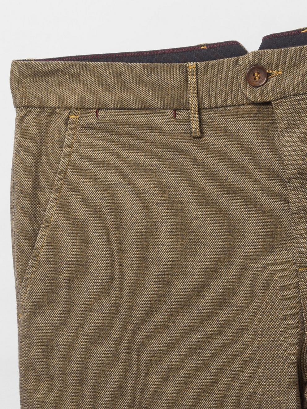 Glissade Trousers in GOLD - FLAT DETAIL