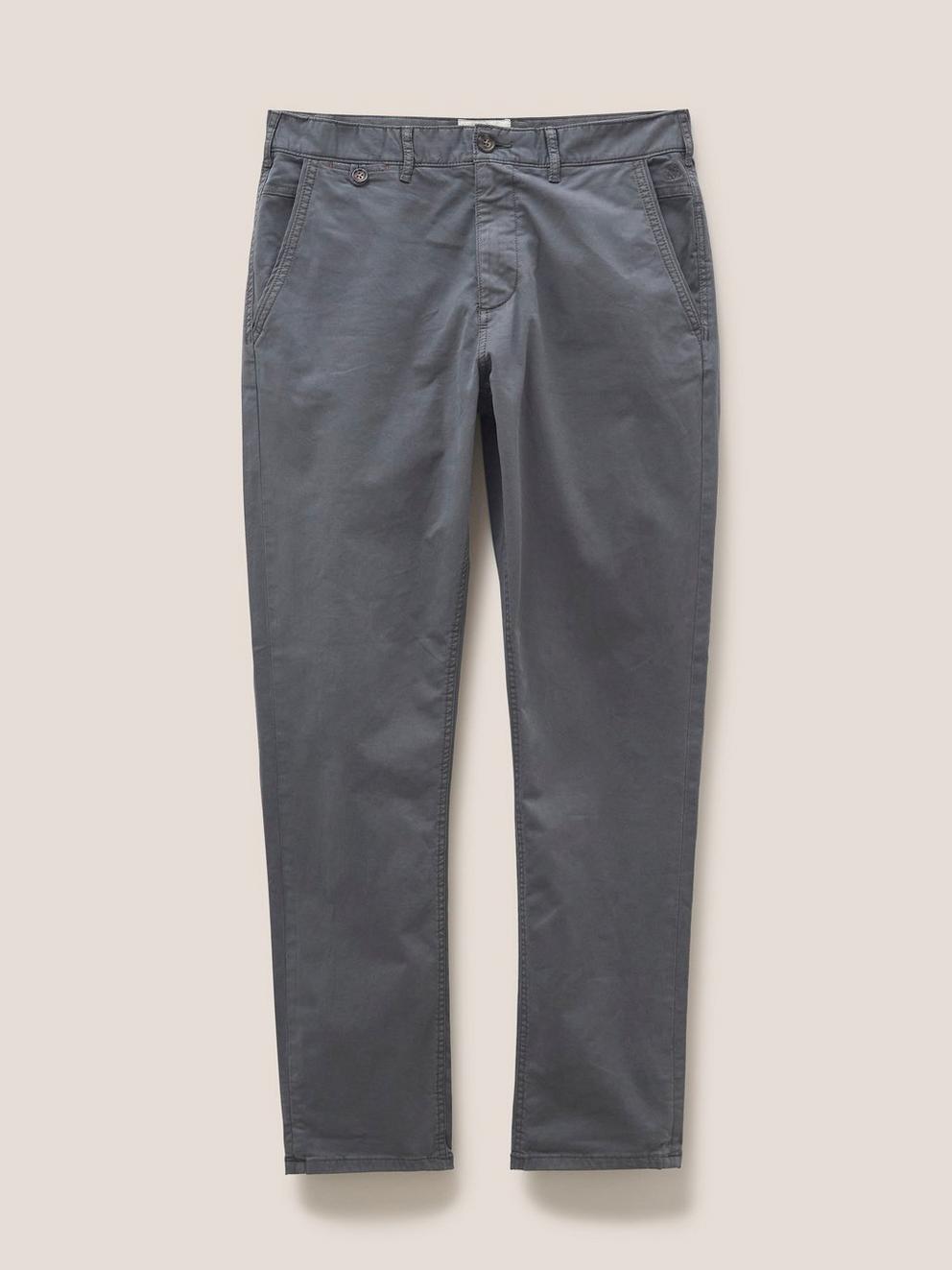 Abode Puppytooth Trouser in GREY - FLAT FRONT