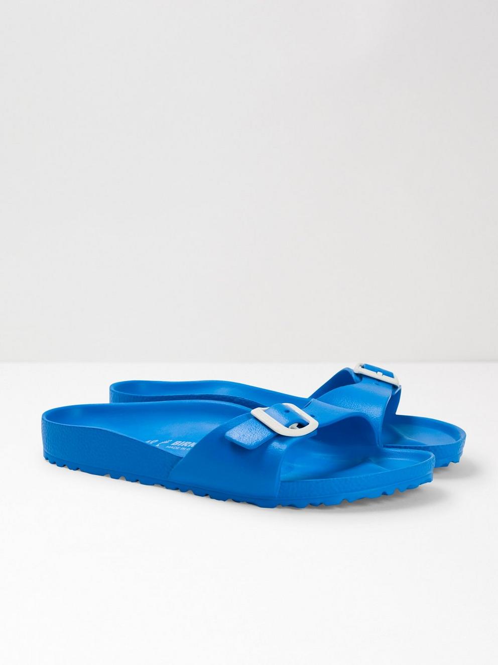 Madrid Birkenstock Eva in BLUE - MODEL FRONT