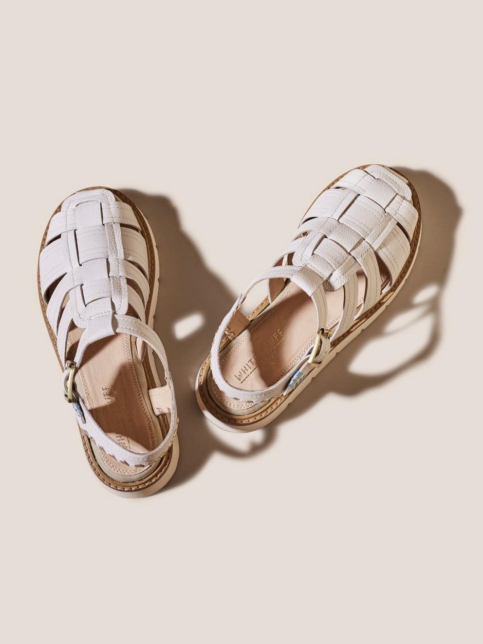 Mayari Birkenstock in WHITE - FLAT DETAIL