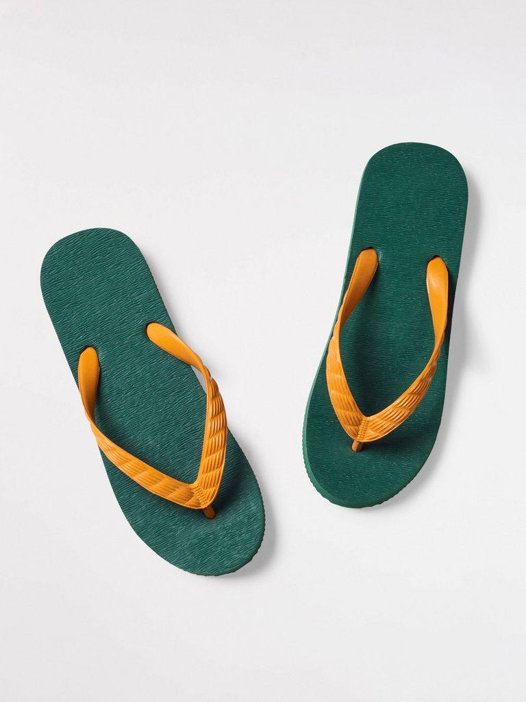 Tsukumo Flip Flop in GREEN - FLAT BACK