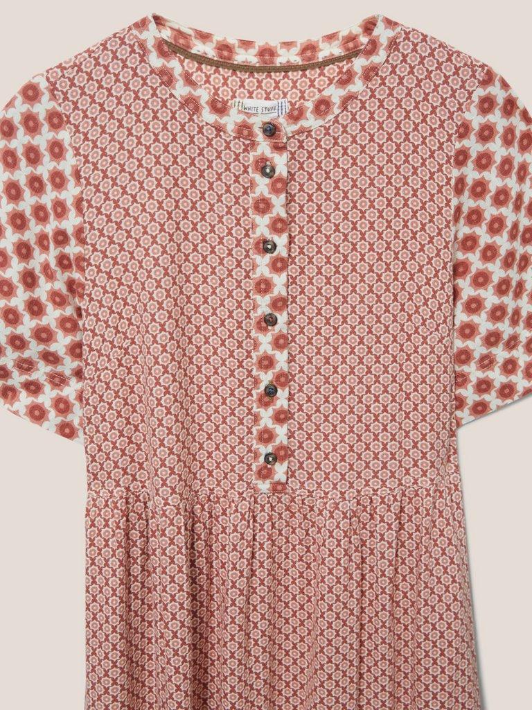 Tess Dress in PINK - FLAT DETAIL