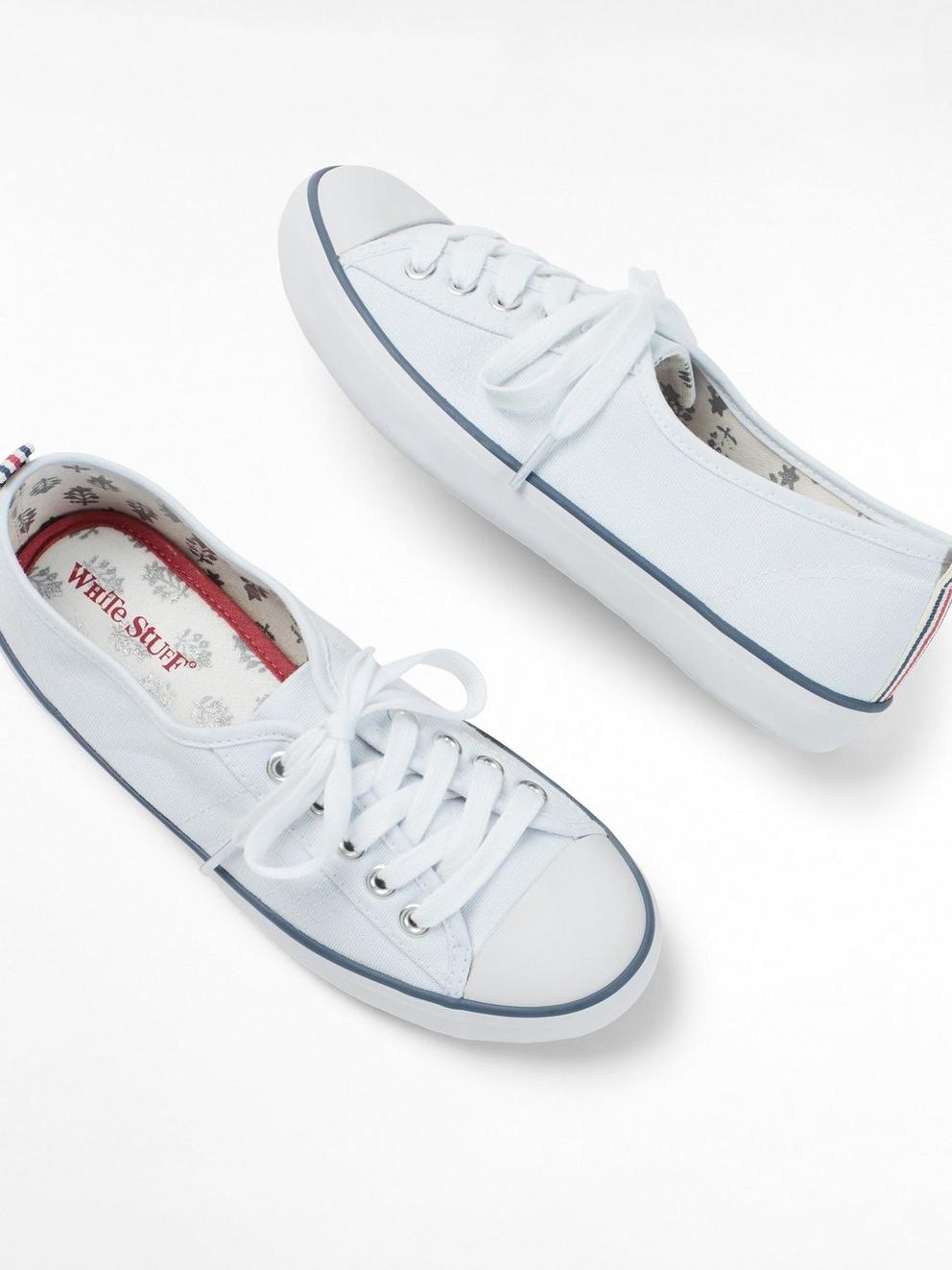 Superga Lace Up Trainer in WHITE - LIFESTYLE