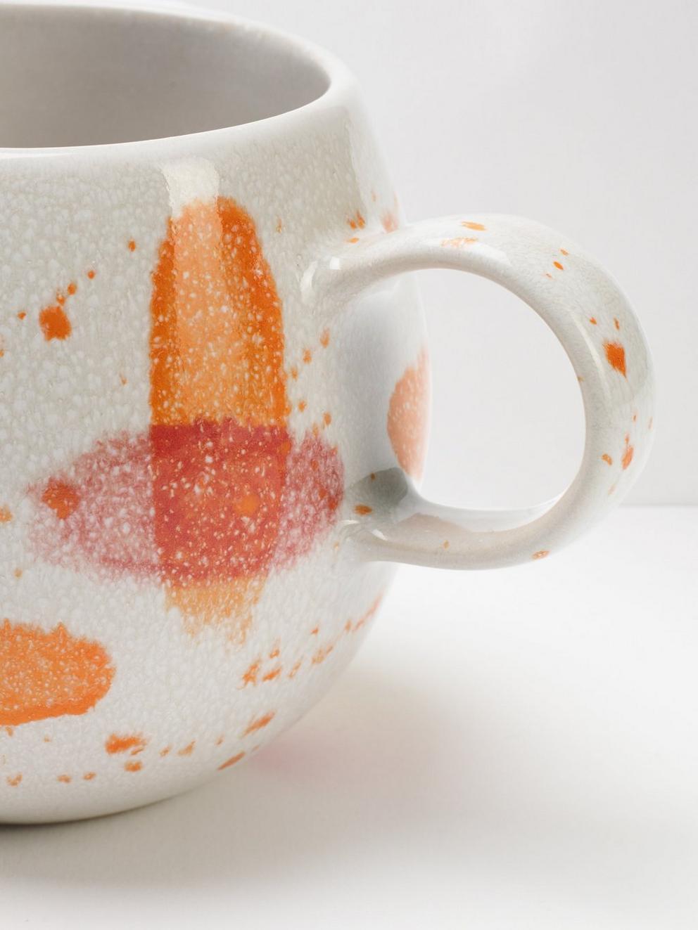 Orange Splish Mug in ORANGE - FLAT BACK