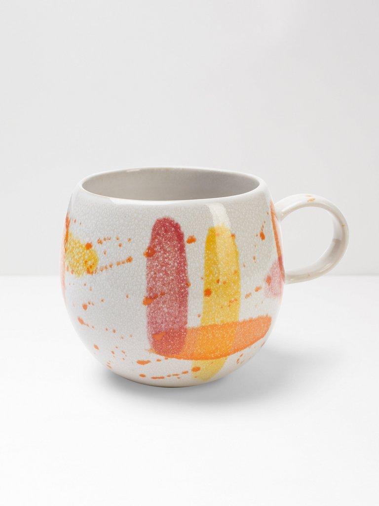 Orange Splish Mug in ORANGE - FLAT FRONT