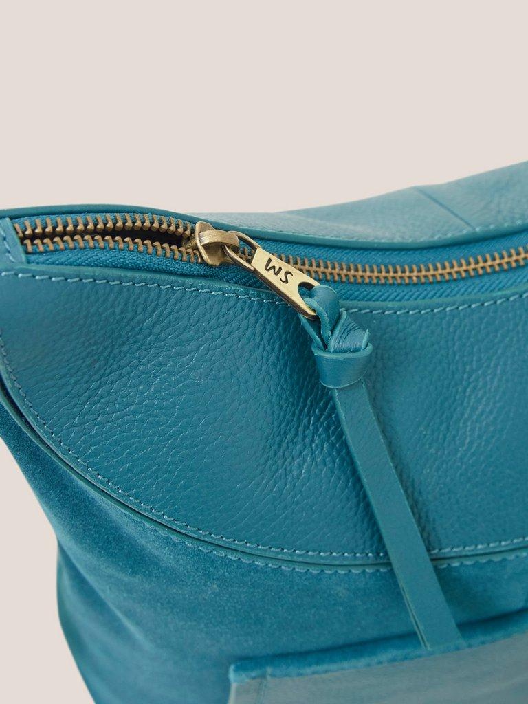 Ella Suede Hobo in SEAFOAM GREEN PLAIN - FLAT FRONT