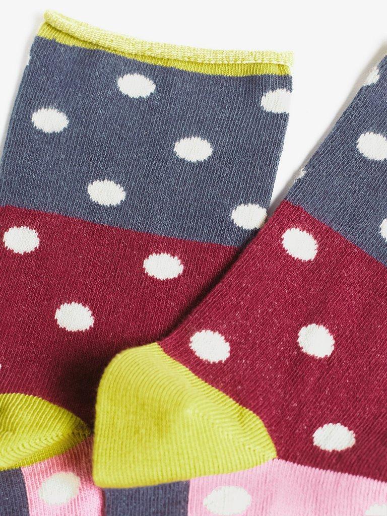 Funtime Single Sock in MULTI - FLAT DETAIL