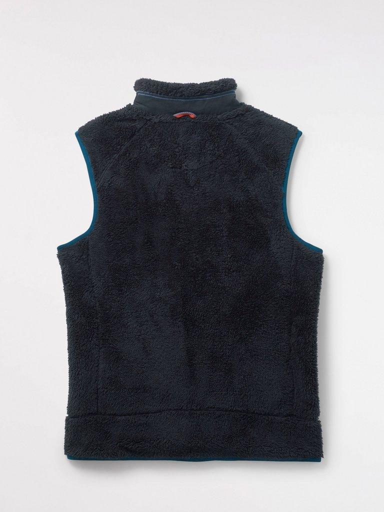 Mottaret Fleece Gilet in NAVY - FLAT BACK