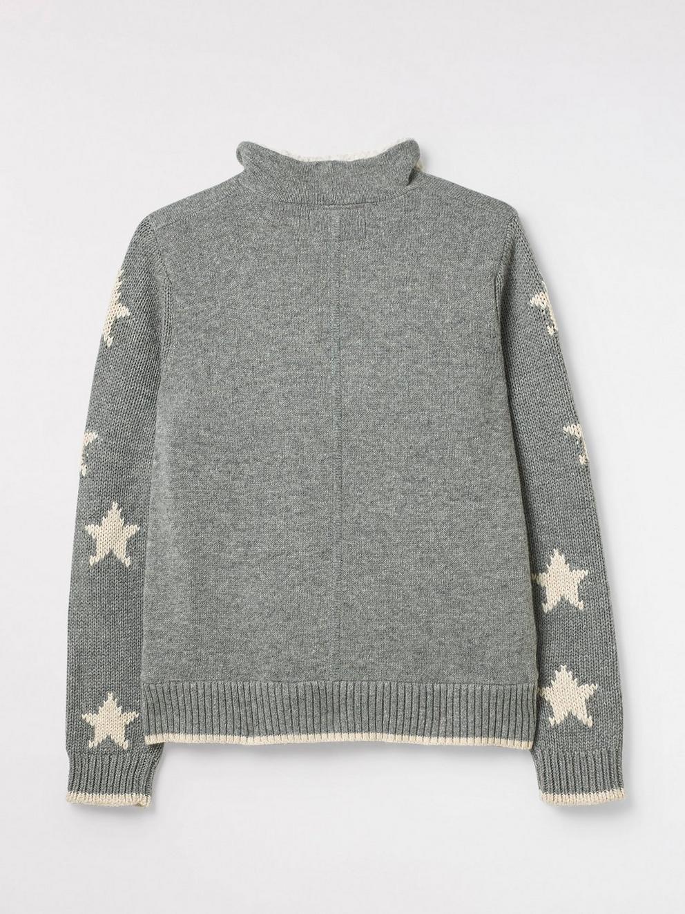 Copenhagen Cardi in GREY - FLAT BACK