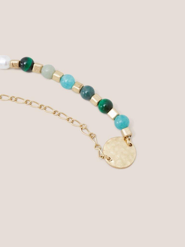 Verity Versatile Disc Necklace in IVY GREEN MULTI - FLAT DETAIL